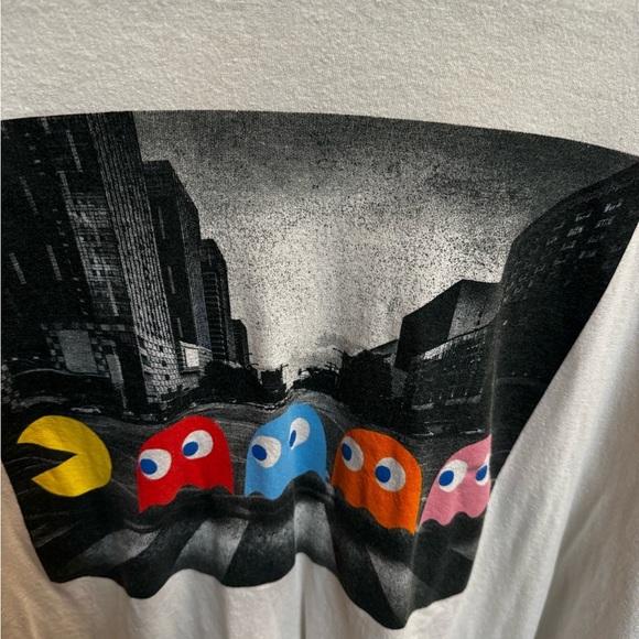 ♥️PAC-MAN ABBEY ROAD by C-Life group graphic T-shirt white Unisex Sz XXL 1980’s - Picture 6 of 11
